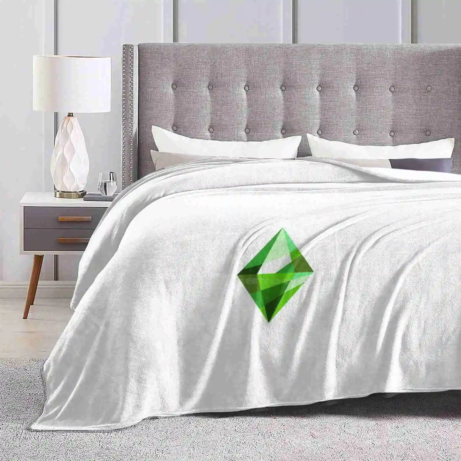 Sims 4 Rimbranded Plumbob Ultima Super Soft Warm Light Thin Blanket The Sims 4 Sims 4 Update Plumbob Happy Sims 3 Giochi Gaming