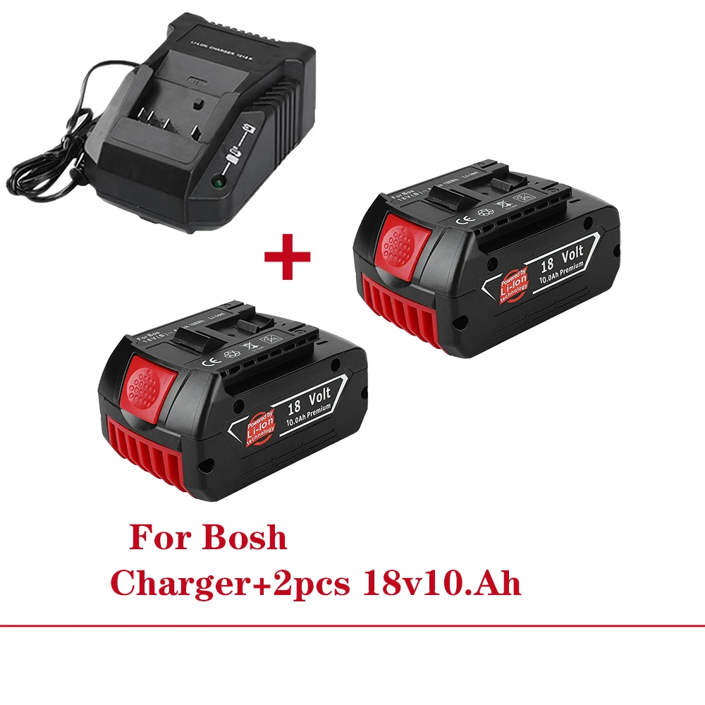 100% Оригинальный 18V1000 0 мАч Перезаряжаемый для Bosch 18v10.0ah аккумулятор резервный