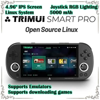 Console de jeu portable rétro Trimui Smart Pro WIFI, écran 4,96 pouces, système Linux, éclairage RGB, joystick, console de jeu vidéo portable, cadeau 1