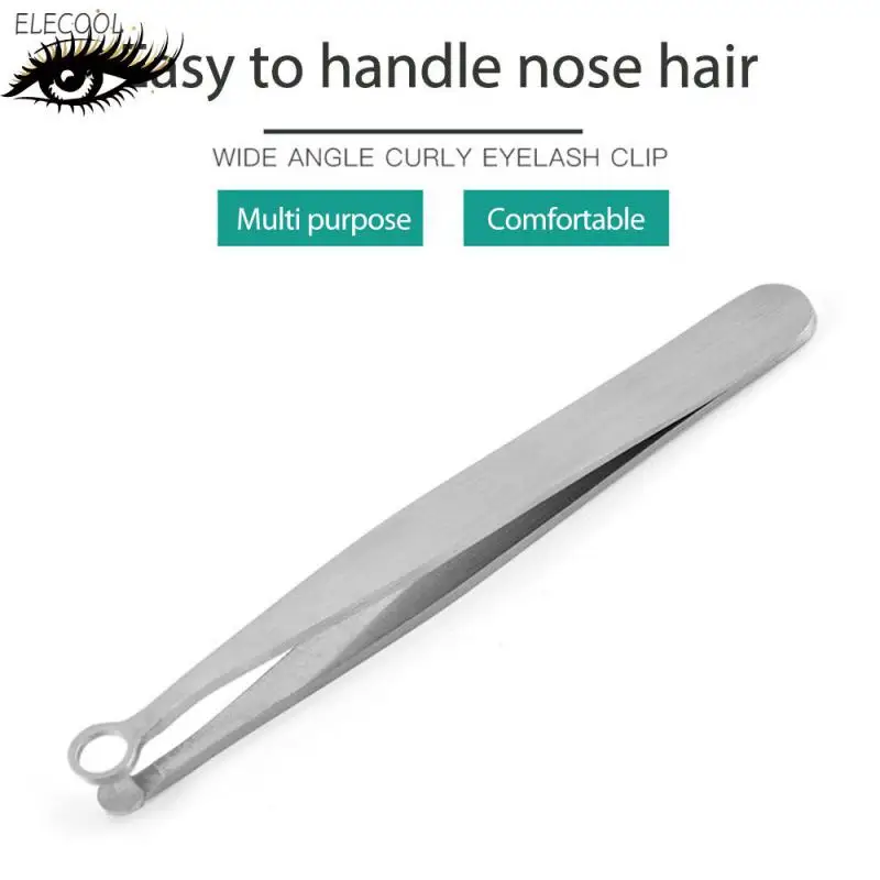 

Пинцет для стрижки волос в носу, триммер для носа, пинцет с круглым кончиком, идеальный стальной Пинцет для удаления волос в носу, пинцет для удаления волос в носу