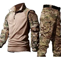 New Tactical Hunting Suit Outdoors Training Durable Breathable Camo Set Waterproof Quick Drying windproof Combat Two Piece Set 2