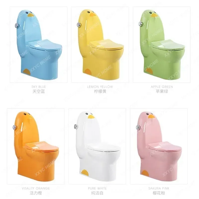 Color Children's Toilet Sanitary Ware Baby Cartoon Ceramic Bathroom Children Small Toilet