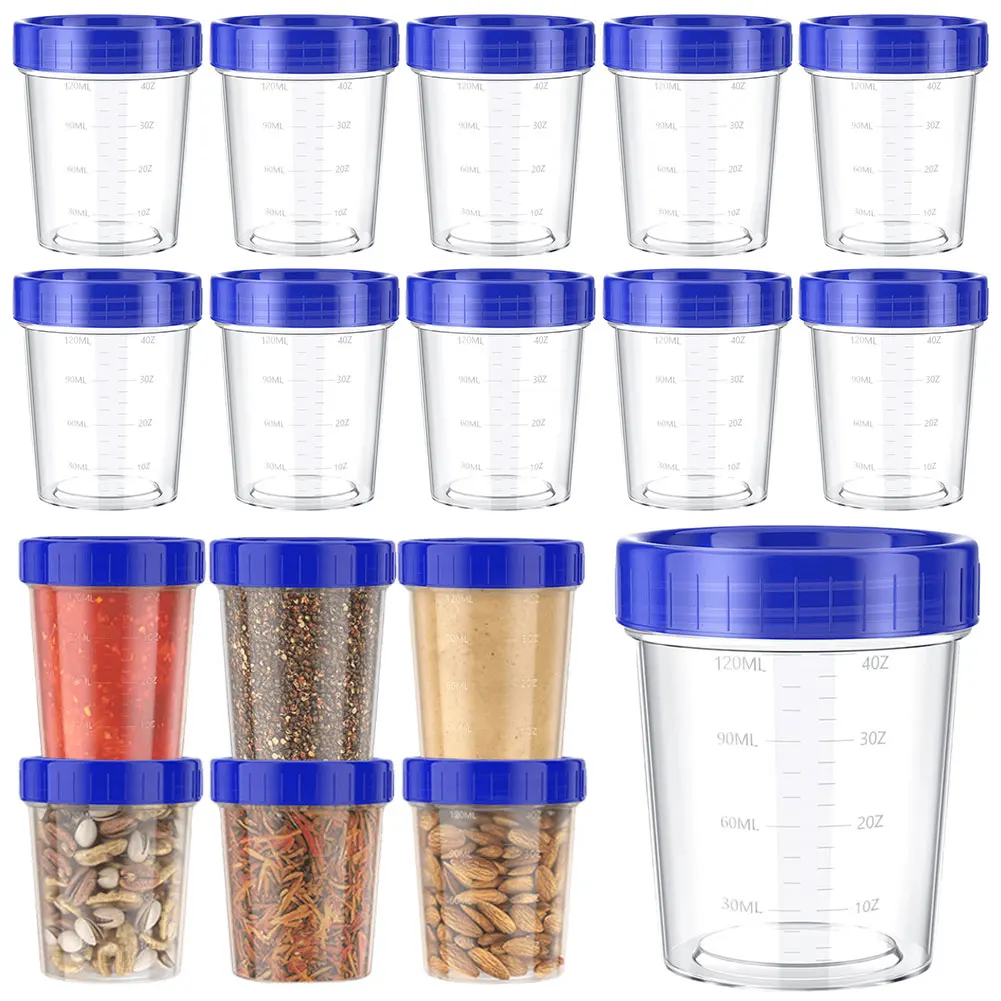 10pcs 120ml Salad Dressing Containers Leakproof Condiment Containers with Lids Dip Sauce Containers Reusable Kitchen Accessories