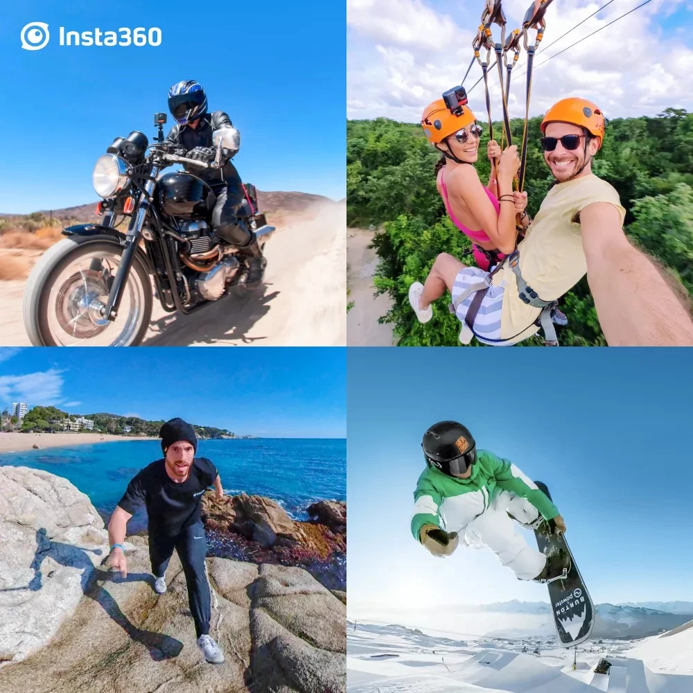 원래 Insta 360 RS 5.7K 360 카메라 방수 4K 60fps Insta 360 ONE RS 액션 카메라