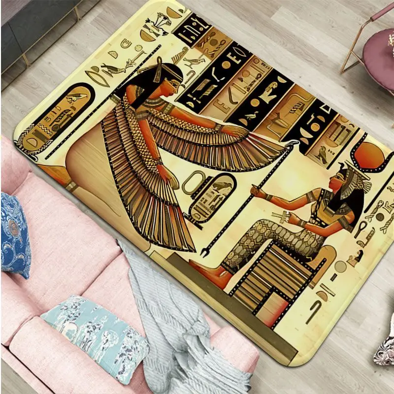 Ancient Egypt Egyptian Door Mat Nordic Style Bedroom Living Room Doormat Home Balcony Anti-Slip Alfombra floor mat non slip mat fun doormat door mat