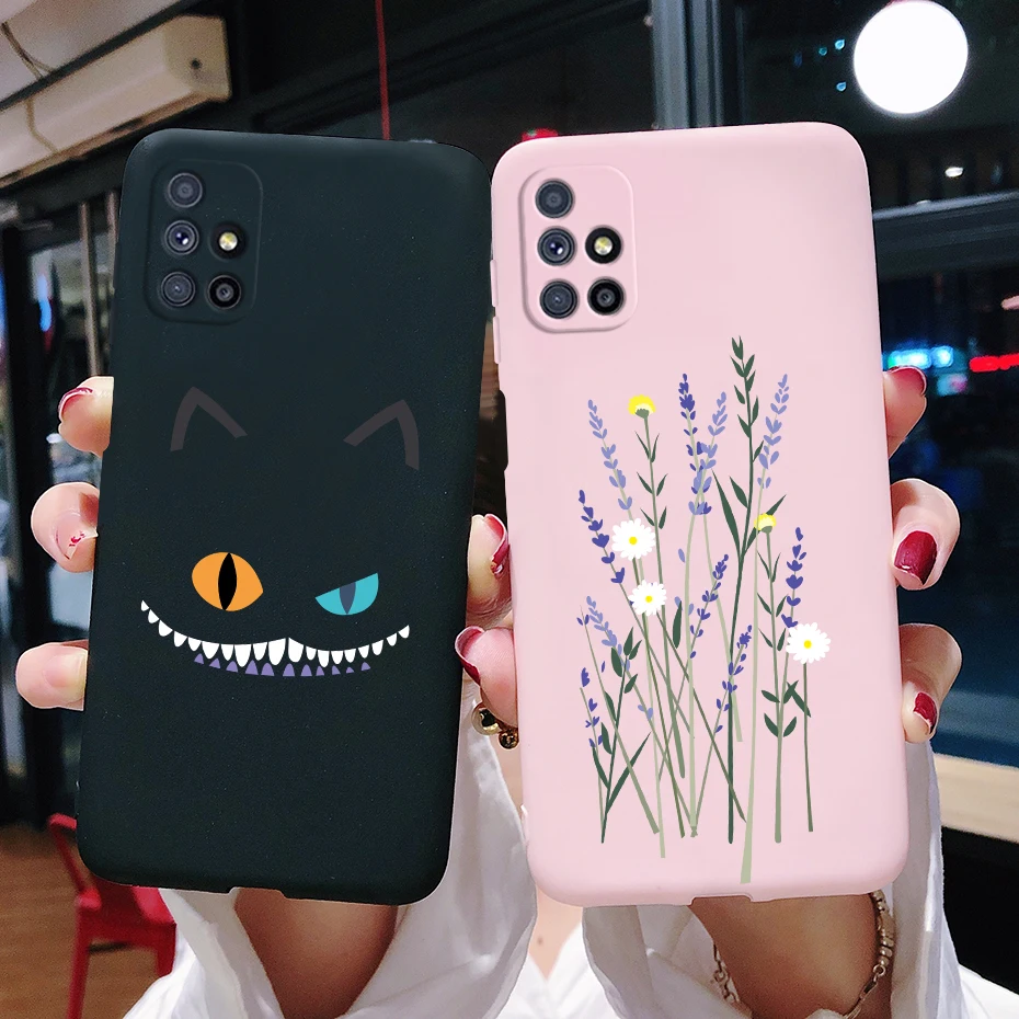 Cute Cat Cartoon Soft Touch Silicone Phone Case