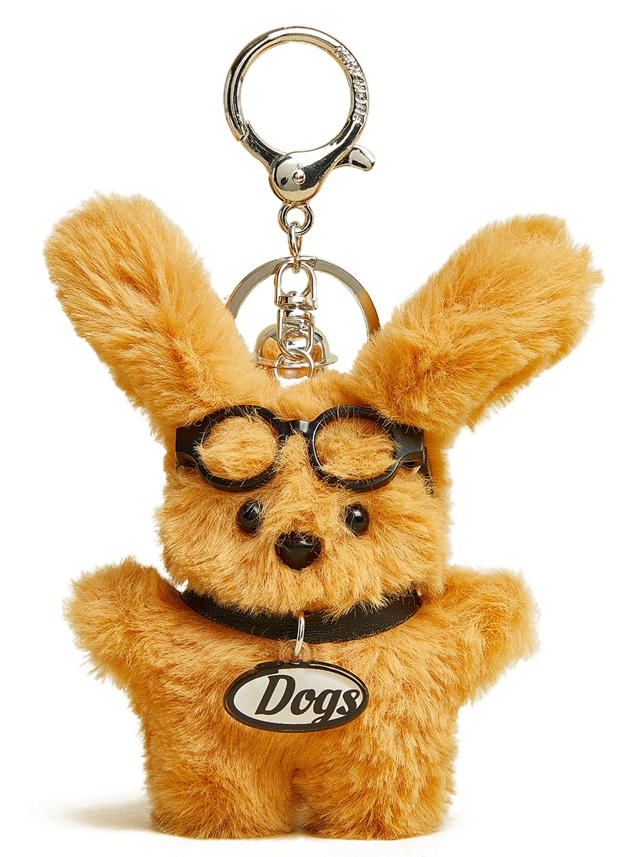 Small Puppy Plush Pendant Doll Schoolbag Charm Keychain Mini Bag Charm Cartoon Bag Charm Gift Keychain Hanging Jewelry