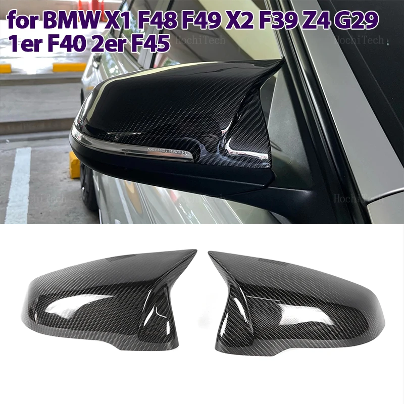 

Зеркальный чехол из углеродного волокна M style, верхний слой для BMW 1 2 серии F44 F40 Z4 G29 X1 F48 F49 X2 F39 Toyota Supra 2019-2023