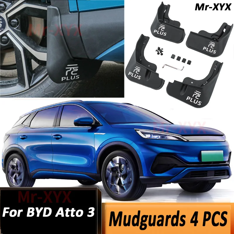 

Mudguards for BYD Atto 3 Yuan Plus EV 2021~2023 Accessories 2022 Mud Flaps Anti-splash Guards Fender Front Rear Wheel Car Stying