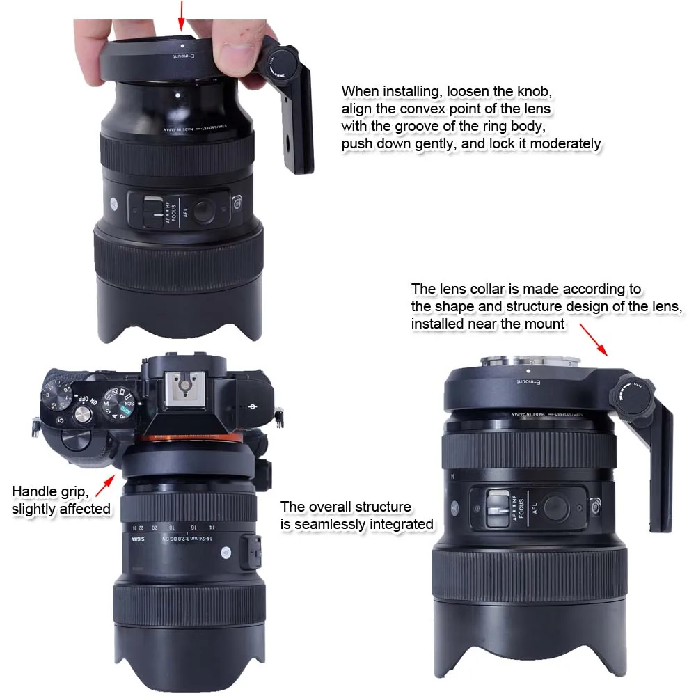 Ishoot-lens Collar Tripod Mount Ring Support 2470 mm F2.8 dg dn Art E-mount Arca-swiss Quick Release Plate - Image 5