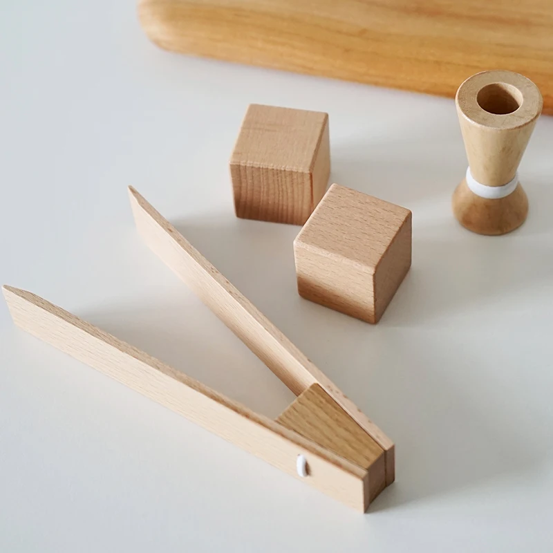 Children Pretend Play Kitchen Toy Wooden Simulation Milk Tea Set Children Role Play Game for Girls Boys Imitation Game Education 6