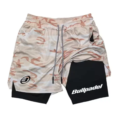 Men's Running Shorts 2 in 1 Double-layer sports shorts Sports Fitness Training Bullpadel jogging pants Men's clothing 6