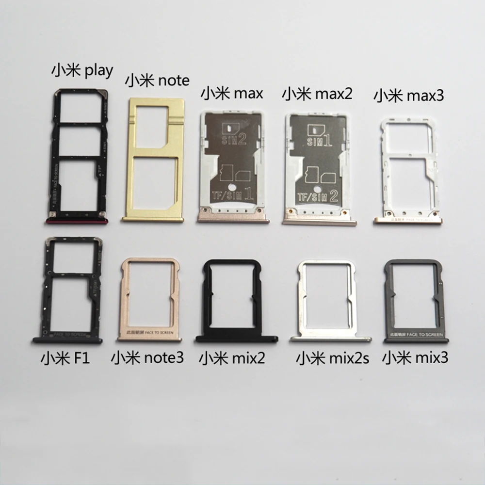 Per Xiaomi Mi Max 2 3 Pocophone F1 Sim Card Vassoio Slot Holder Adapter Accessori