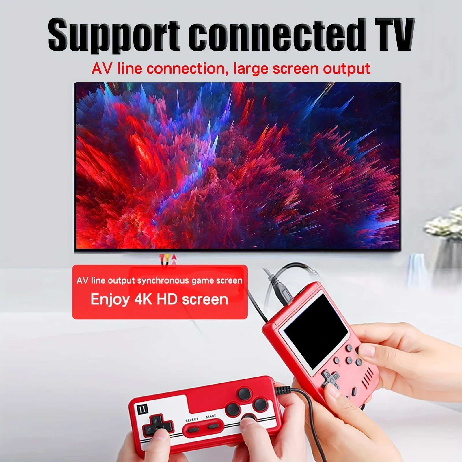 Can connect to TV for play2.4 Inch Lcd Screen Retro Video Game Console Handheld Portable Pocket Mini Game Console Christmas Gift 6