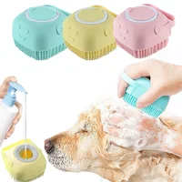 Bathroom Puppy Big Dog Cat Bath Massage Gloves Brush Soft Safety Silicone Pet Accessories for Dogs Cats Tools Mascotas Products 2