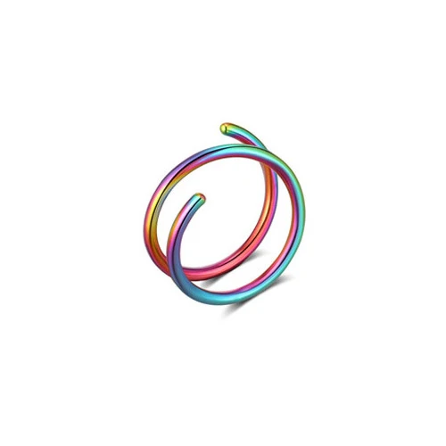 Anel de piercing barato para nariz ASTM F136 Titanium C D Nariz