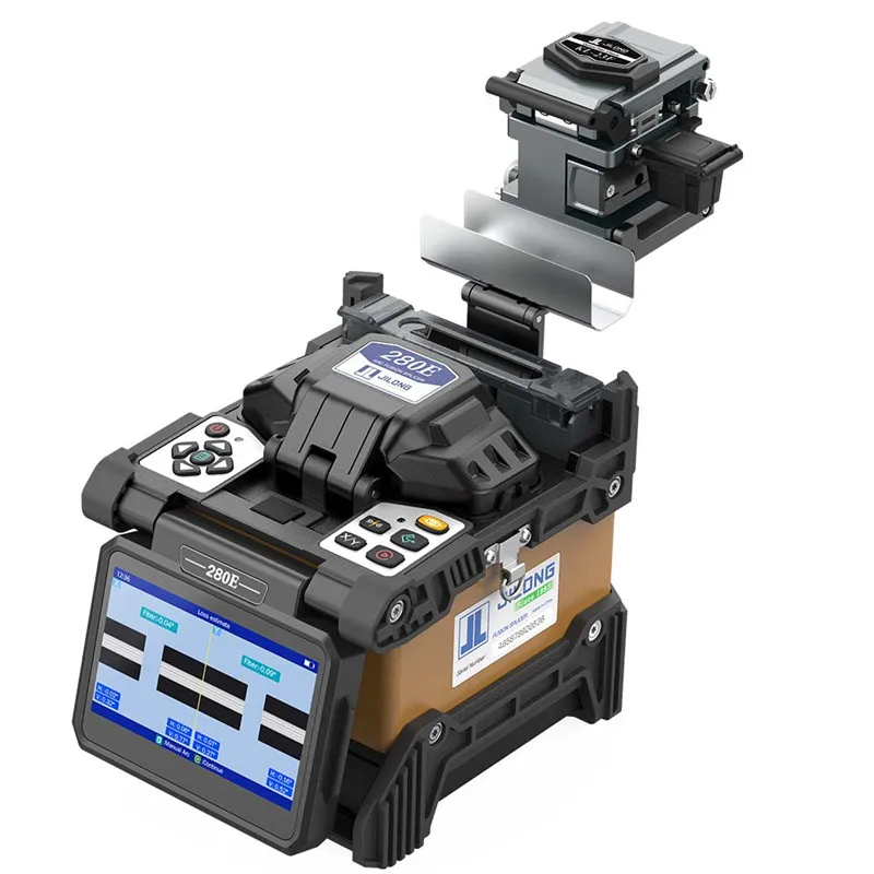 JILONG KL-280E Multi-Functional Trunking Splicer FTTH Fiber Fusion Splicer 8S Splice 4 Motors 6800mAh Battery Capacity
