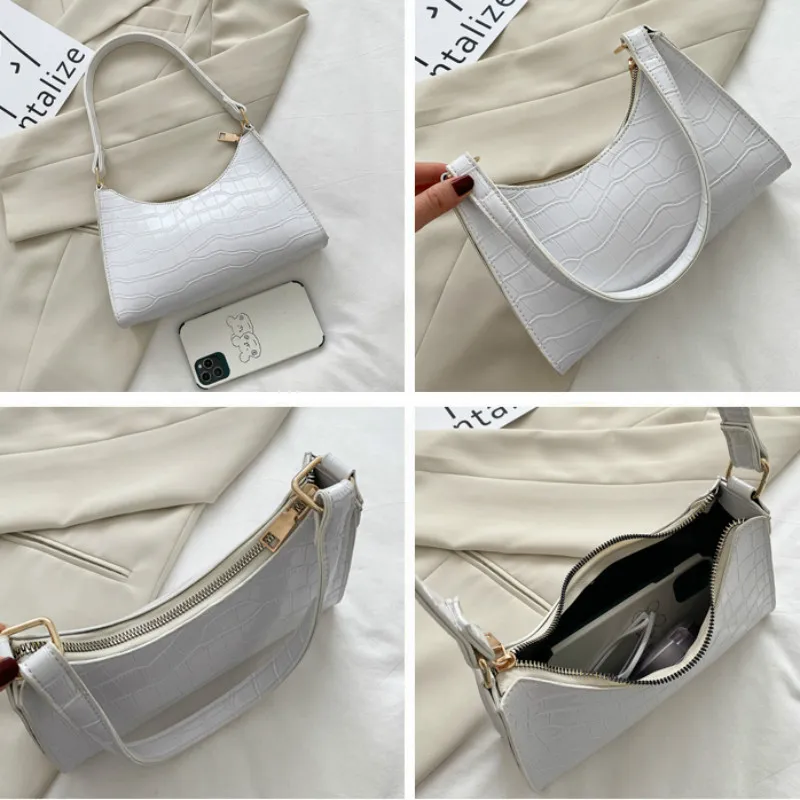 Retro Casual Women's Totes Shoulder Bag Fashion Exquisite Shopping Bag PU Leather Chain Handbags for Women 2021 Free Shipping 5