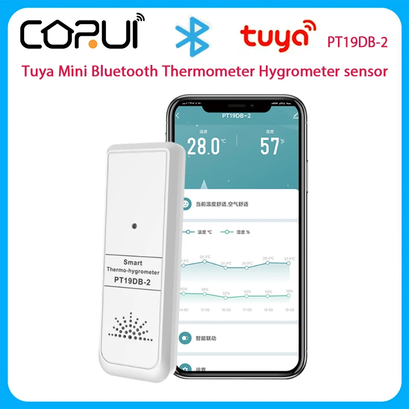Tuya Bluetooth Temperature Sensor Bluetooth Thermometer Hygrometer