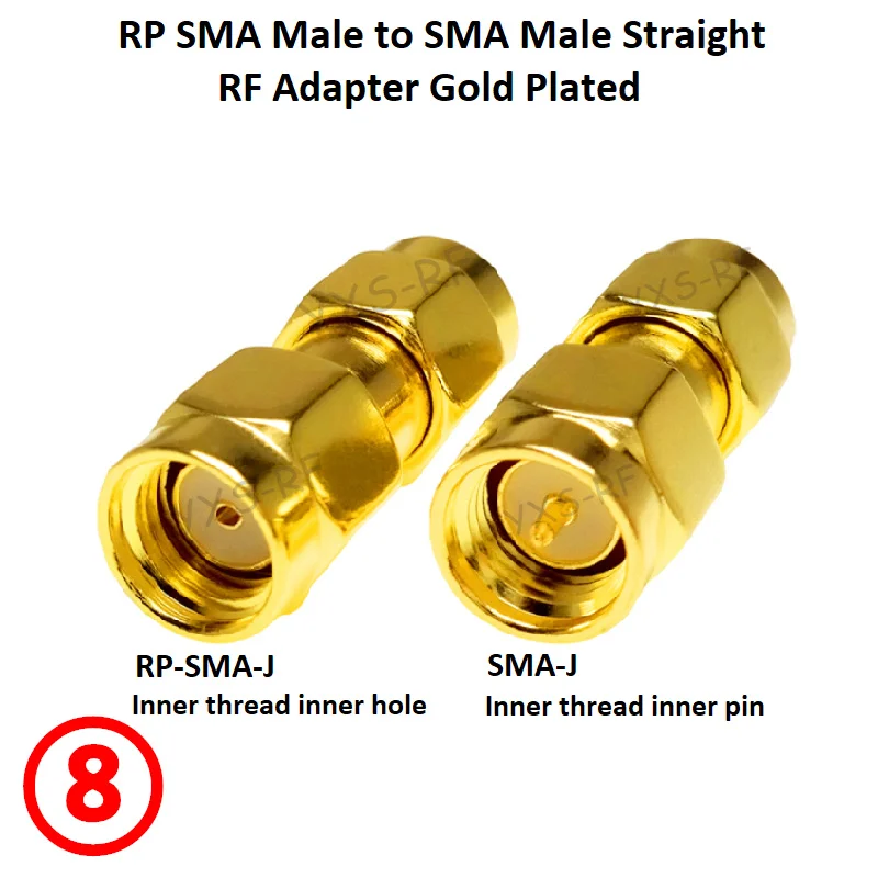 SMA to SMA Adapter Female to Male Straight RF Coaxial Adapter