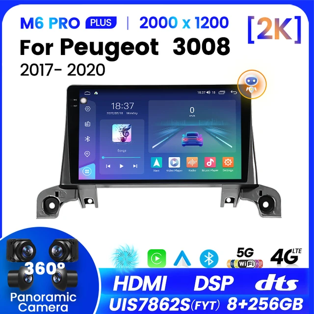 For Peugeot 3008 5008 2013 - 2016 Android Car Radio 2Din Stereo Receiver  Autoradio Multimedia Player GPS Navi Head Unit Screen - AliExpress