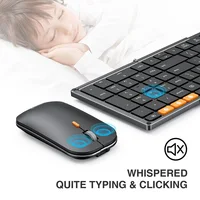 ProtoArc Foldable Keyboard and Mouse, XKM01 Combo for Business Travel 2.4G+Dual Bluetooth Portable  for Laptop iPads Tablets - Image 5