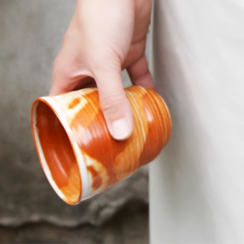 

Sahara: Handy Cone Cup for Coffee or Tea Jingdezhen Over 1310°C Reduced Flame Handcrafted Designer Ceramic Personal Tableware