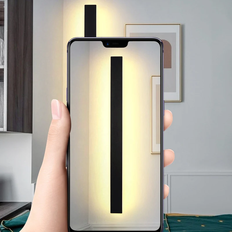 مصباح جداري LED عصري بخط رفيع، بطول 40 سم وقوة 15...