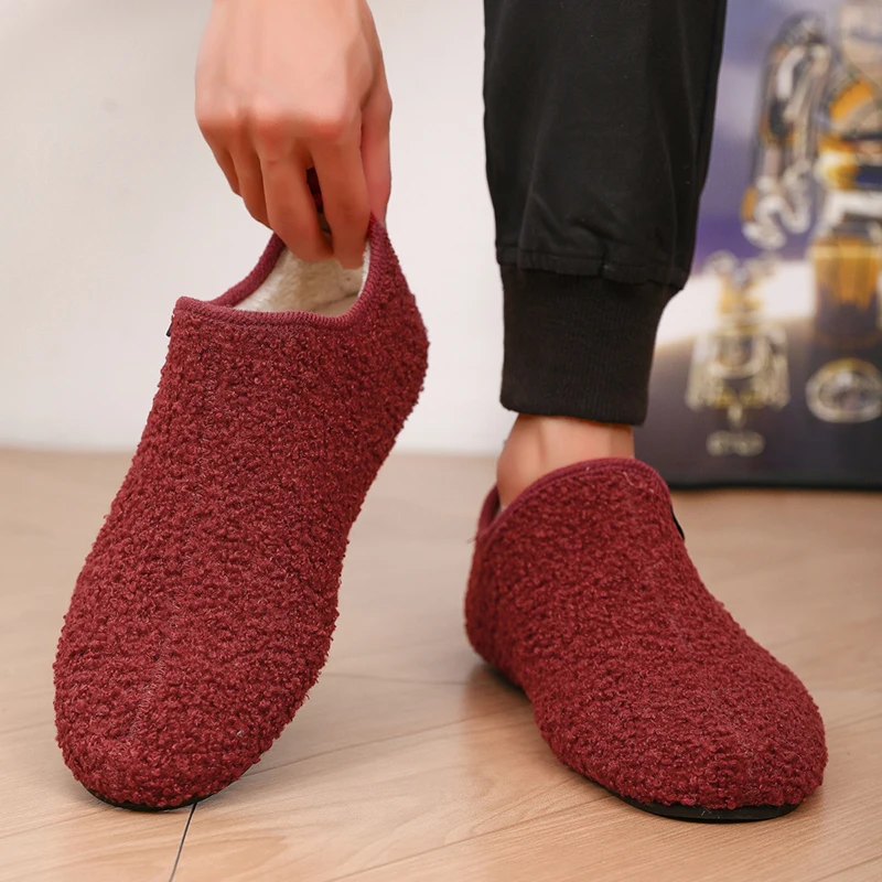 Winter Men Plush Slippers non slip slippers,soft slippers,fashion slippers,plush slippers