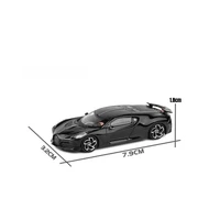 1/64 Bugatti Divo Chiron EB110 Centodieci La Voiture Noire Toy Car JKM Miniature Model Free Wheels Diecast Alloy Collection Gift 2