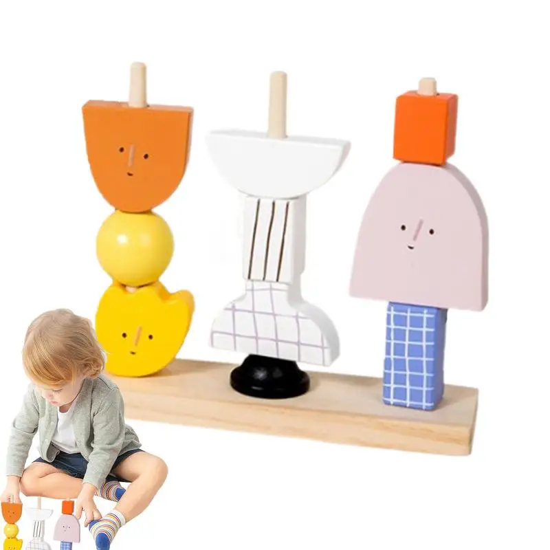 Sorting Toys For Toddler 1-3 Funny Color Sorting Funny Character Shaped Toddler Building Toys Creative Preschool Innovative Game