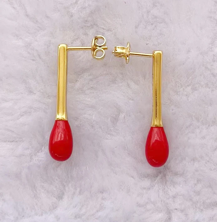 YS 2022 New UNOde50 Design Delicate Fashion Electroplated 925 Silver Earrings Gold Holiday Jewelry Gift