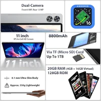 SVITOO P11-T Tablet Android 16 2025 11 Inch Unisoc T7250 20GB RAM 128GB ROM 8800mAh Battery WiFi 5 GPS Widevine L1 With Case - Image 2