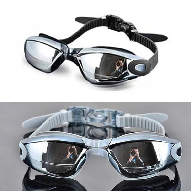 Professional Silicone Swimming Goggles Anti-Fog Electroplating Uv Swimming Glasses for Men Women Diving Water Sports Eyewear 3