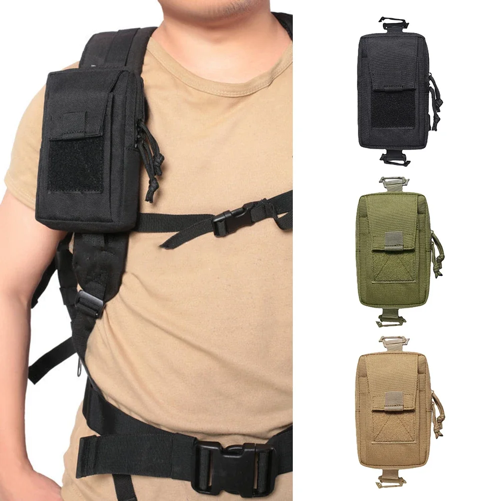 

1000D Molle Pouch Army Military Tactical Waist Bag Outdoor Emergency EDC Phone Holder Pack Climbing Running Tool Hunting Bags