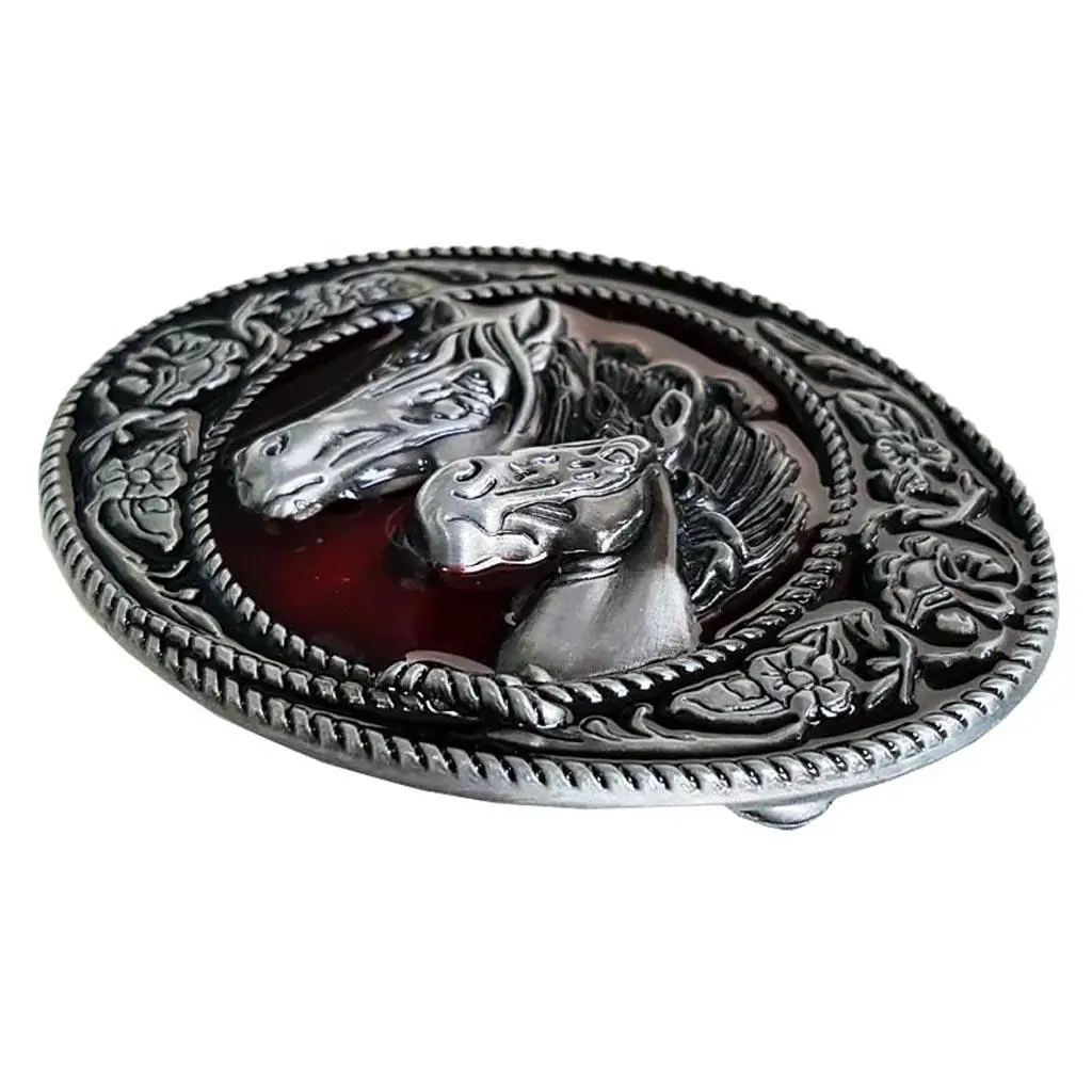 Horse Shape Buckle Belt Buckle Men Fashion Accessories Silver