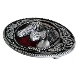 Horse Shape Buckle Belt Buckle Men Fashion Accessories Silver