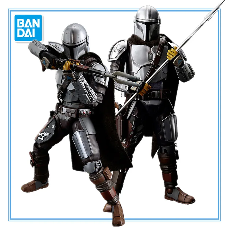 

In Stock Bandai Star Wars 1/12 The Mandalorian Beskar Armor Silver Coating Ver Anime Assembly Model Collection Action Figure Toy