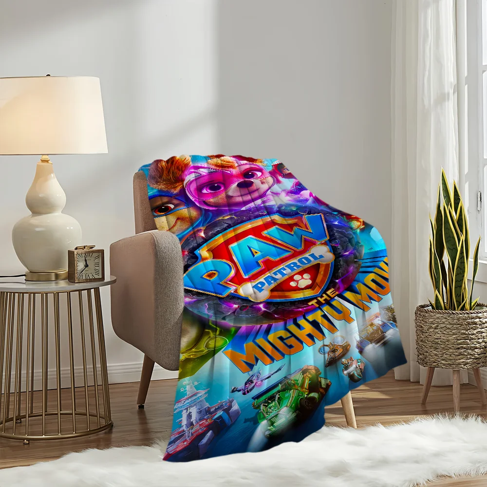 Cartoon Blanket Plush Nap Sofa rug for Living Room Warm Office Bedroom Birthday Home P-Paws Cute-P-Patrols Travel Kid Gifts 2