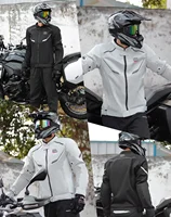 Veste d'été de moto pour homme, tenue de conduite respirante avec protections CE, intérieur en maille douce, ensemble de motocross pour cyclisme tout-terrain. 6