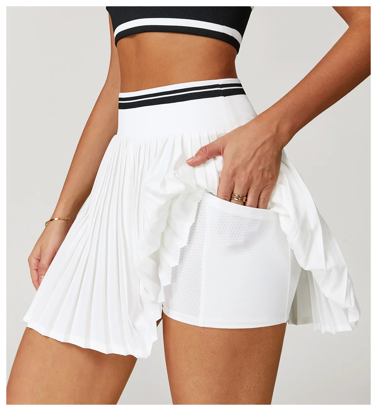 High Waist Yoga Sports Short Skirts Seamless Golf Tennis Skorts Women's Quick Drying Runing Fitness Workout Gym A-line Skirt 13 S44299391f47644b5b7342aa49b02ac50h