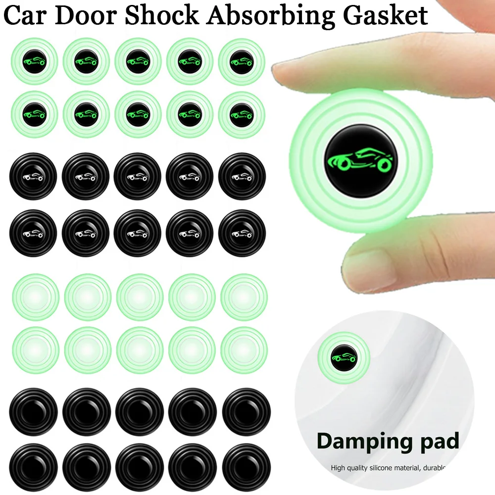 10pcs Car Door Anti Collision Gasket Shock Absorber Silicone Pad Car Door  Shock Pads Stickers Car Auto Anti-Noise Buffer Gaskets - AliExpress