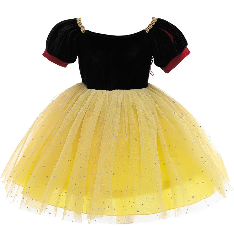 couple matching outfits for wedding Snow White Themed Cake Skirt Puff Dress Long Skirt Children's Embroidery Gauze Dress Kids Halloween Xmas Party Cosplay Ball Gown family matching outfits for wedding