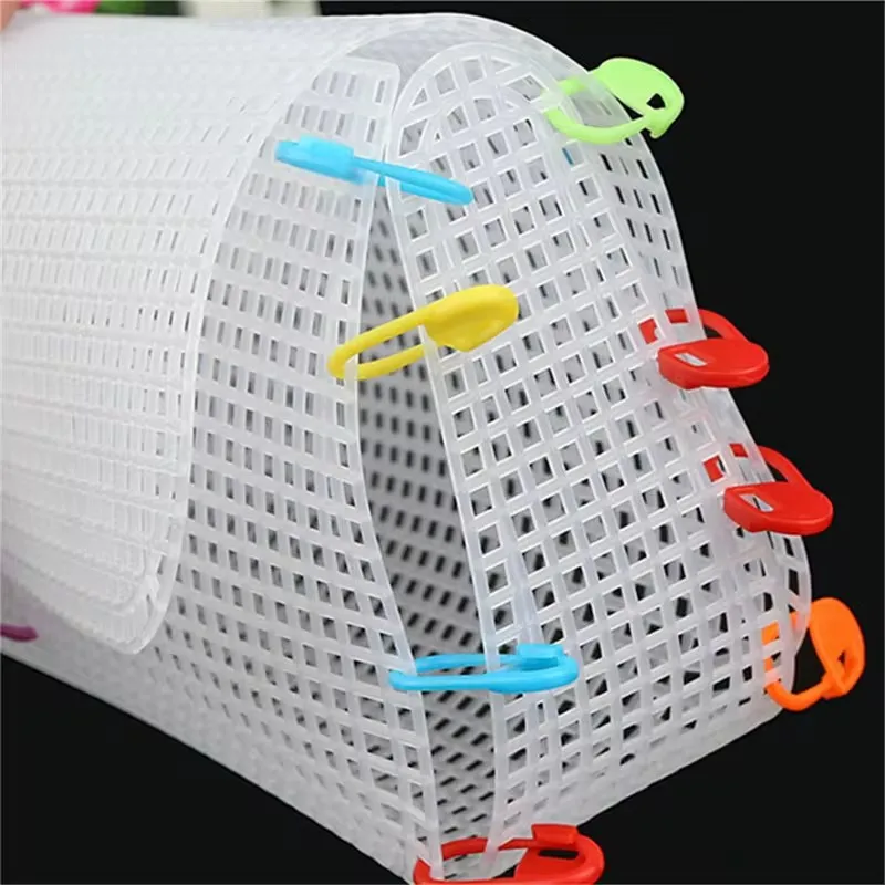 Plastic Mesh Cloth DIY Bag Purse Frame Bag Making Special-shaped Clear Shaping Sheet Hand Woven Mesh Sheets Crocheting Weaving 3d mesh fabric