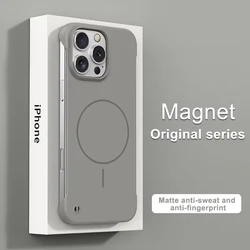 Frameless Matte Magnetic Shockproof Phone Case with Magsafe Compatibility - iPhone Air (GRAY)