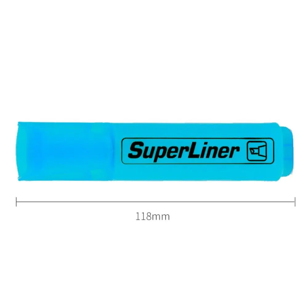 4/6 Colors Colorful Highlighters Art Markers Flat Shape Pastel Markers School Office Supplies Oblique Drawing - 6