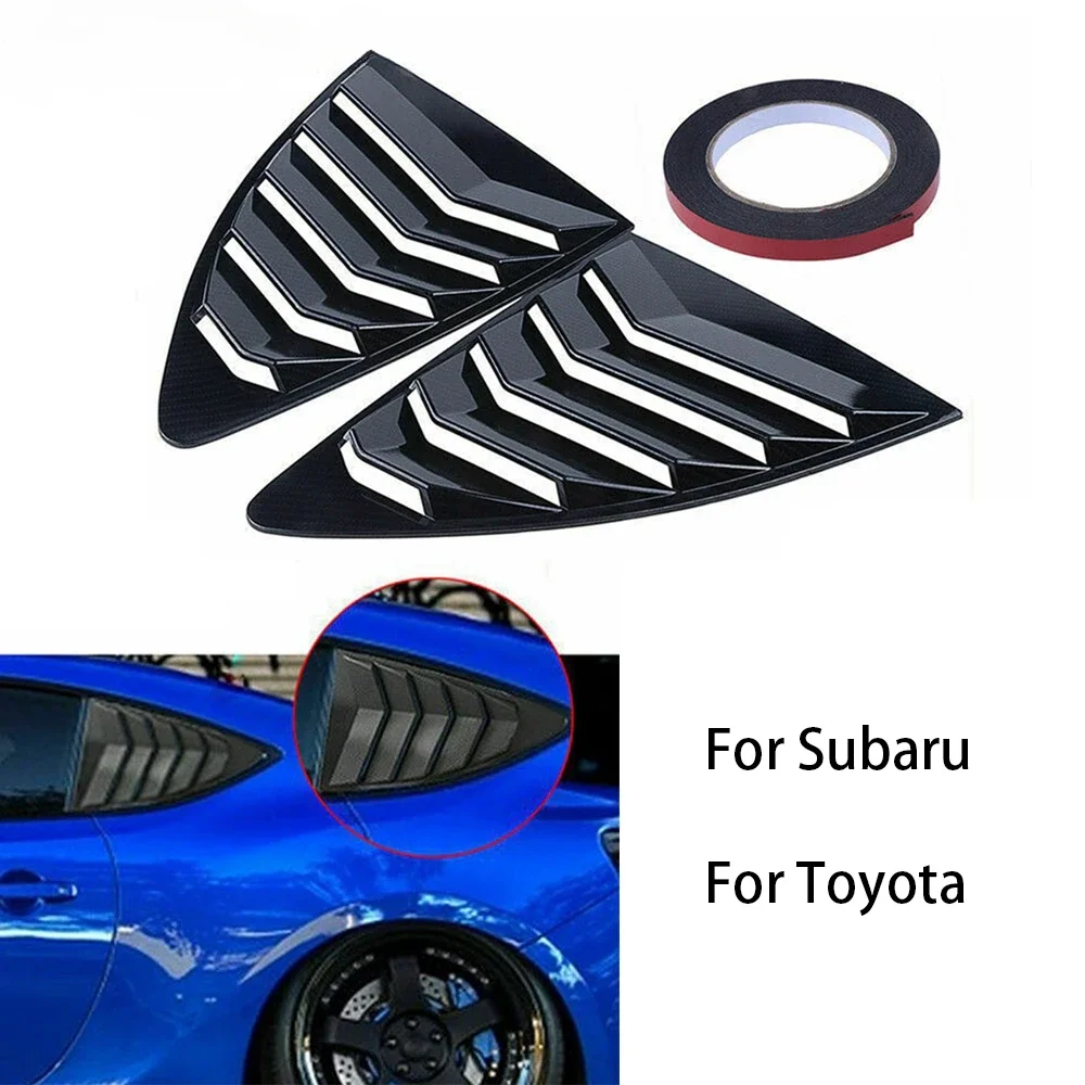 

2 pcs Rear Quarter Window Louvers Spoiler Panel For Toyota 86 GT86 2013-2018 For Scion FRS For Subaru BRZ Decoration Cover