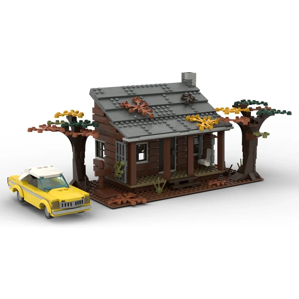 

MOC Halloween Theme Architectural Evil-Deads Knowby Cabin Model Building Blocks Movie Chalet House Diy Bricks Toy Children Gift