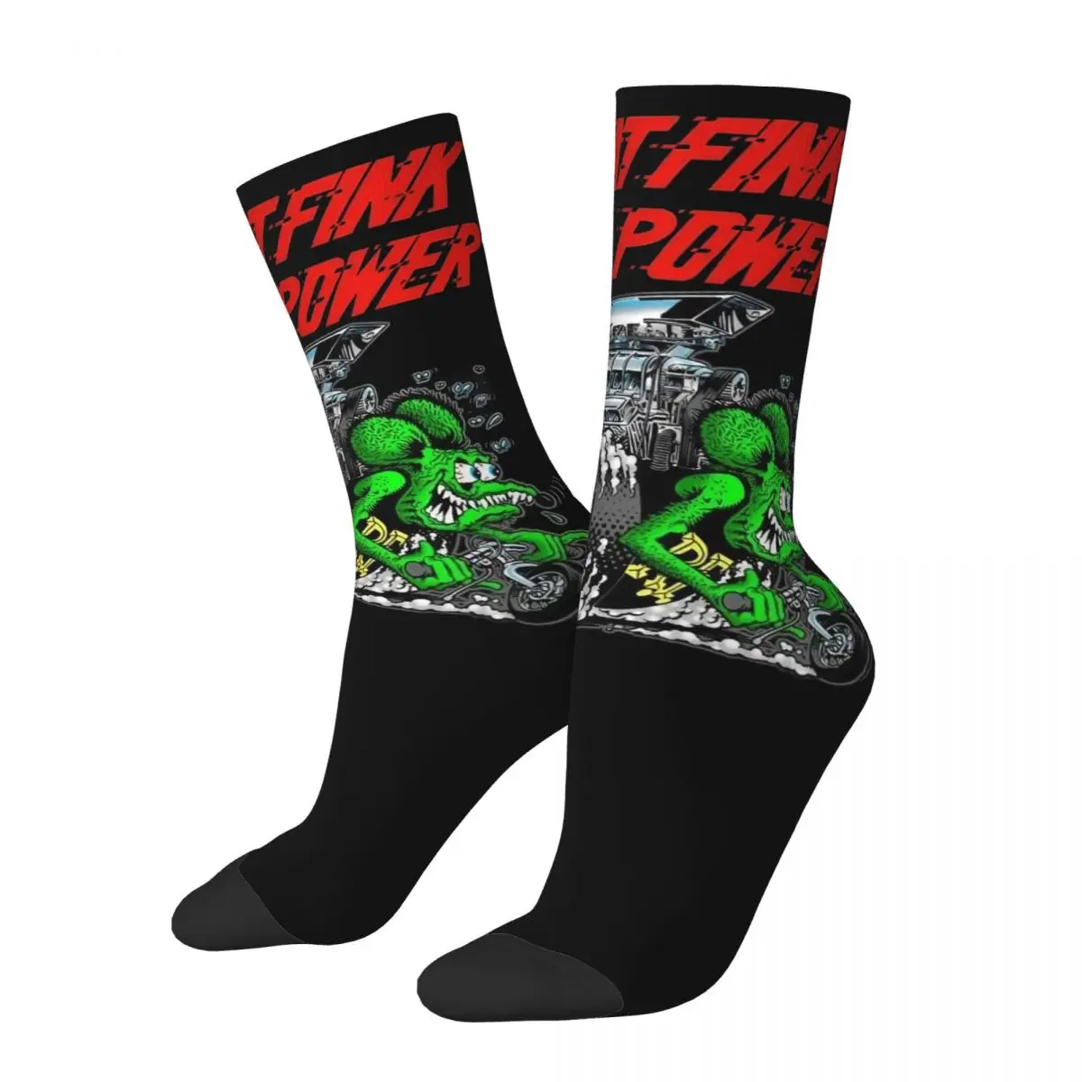 

Ed Roth Race Motorcycle Socks Men Women Funny Tales Of The Rat Fink Socks Hip Hop Spring Summer Autumn Winter Stockings Gifts