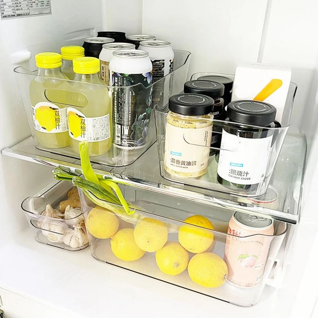 under Sink Storage Bins Plastic Storage Bins Heavy-duty Stackable Storage  Bins Ideal for Kitchen Pantry